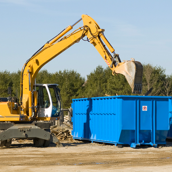 are there any restrictions on where a residential dumpster can be placed in Alta CA